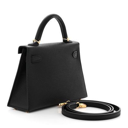 Hermes Epsom Mini Kelly Sellier 20 Black 3 of 11