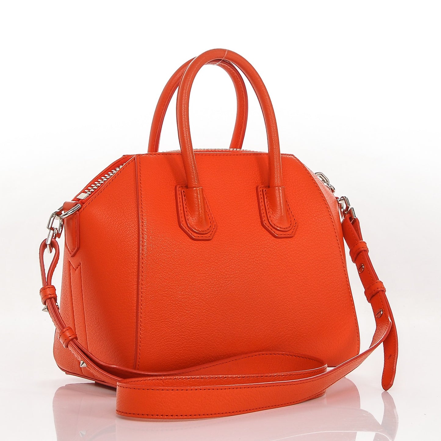 Sugar Goatskin Mini Antigona Burnt Orange