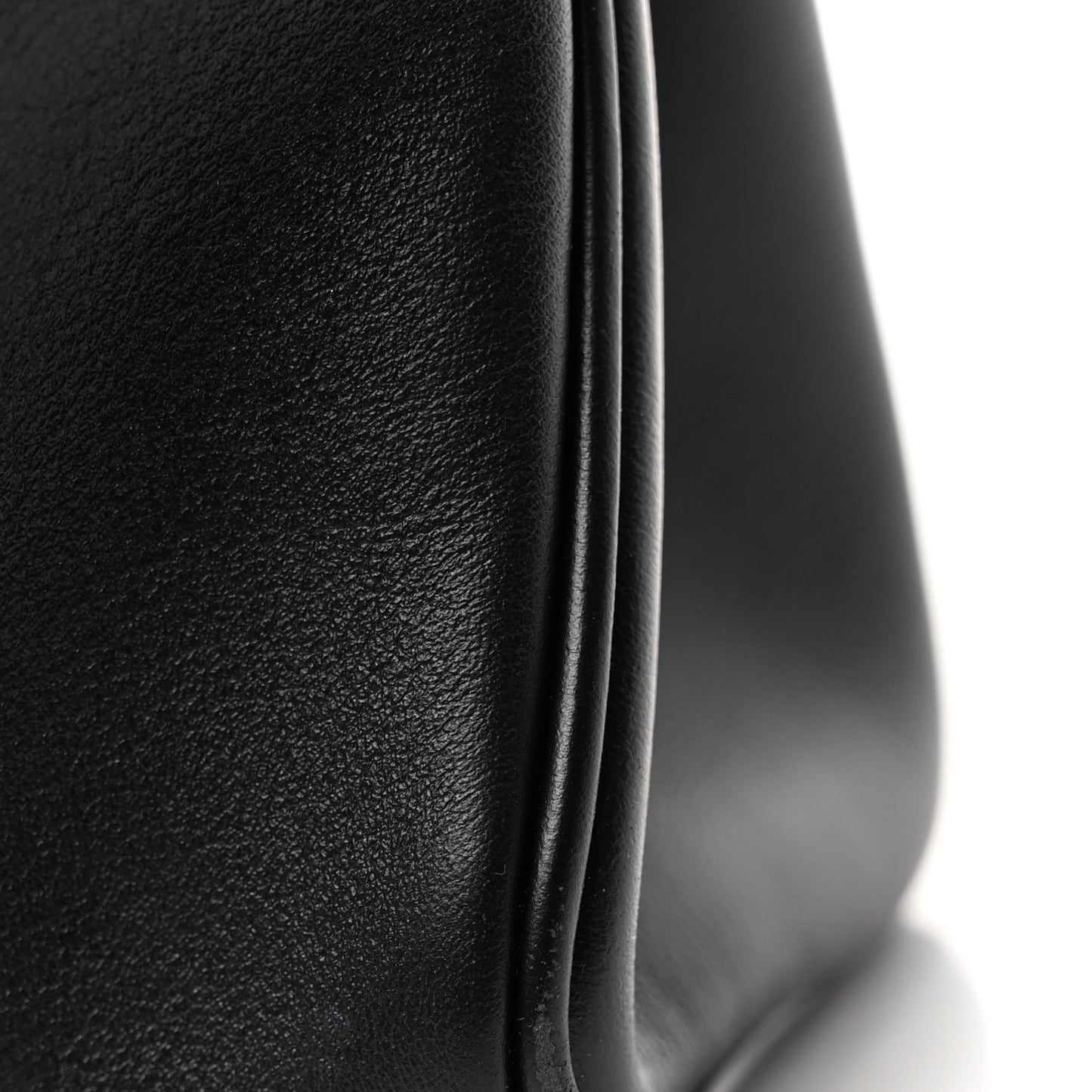 Natural Smooth Calfskin Mini Rodeo Top Handle Handbag Black