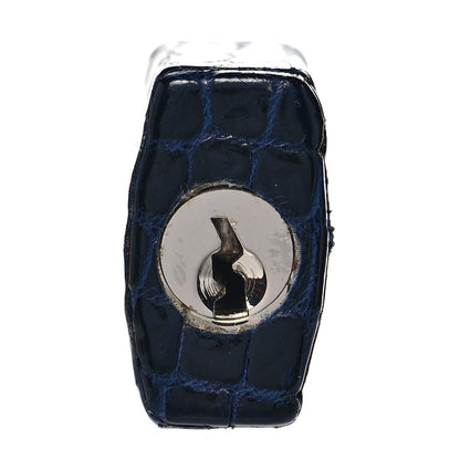 Hermes Shiny Porosus Crocodile Birkin 30 Bleu Marine 34 of 35