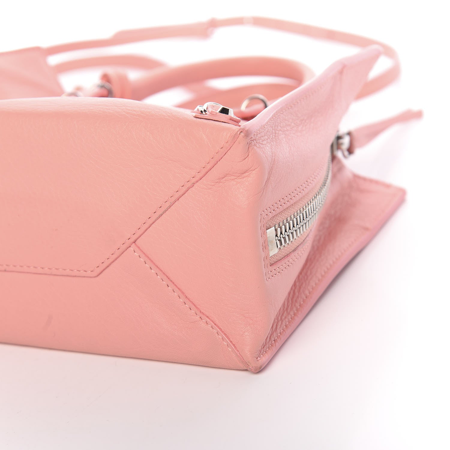 Balenciaga Veau Papier A4 Zip Around Tote Rose Vieux Rose 9 of 13