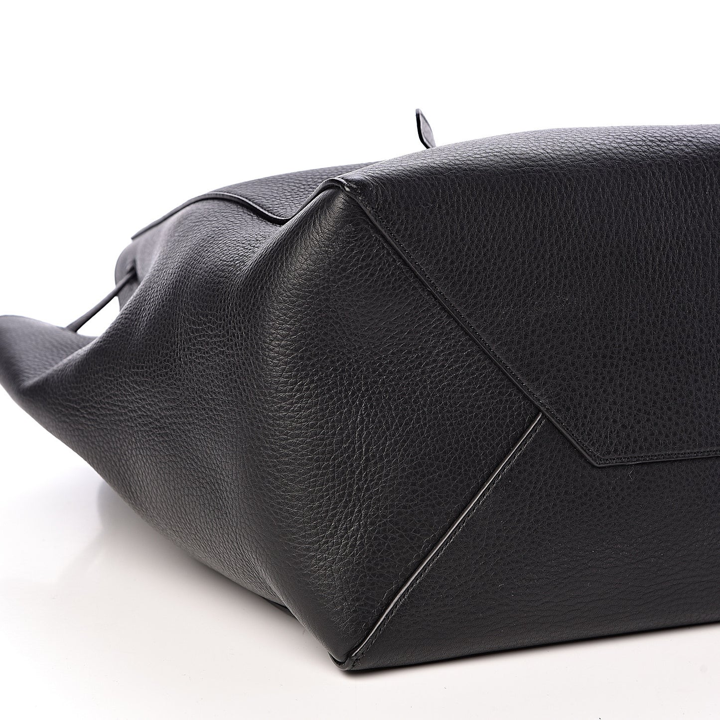 Soft Grained Calfskin Small Belt Cabas Phantom Black