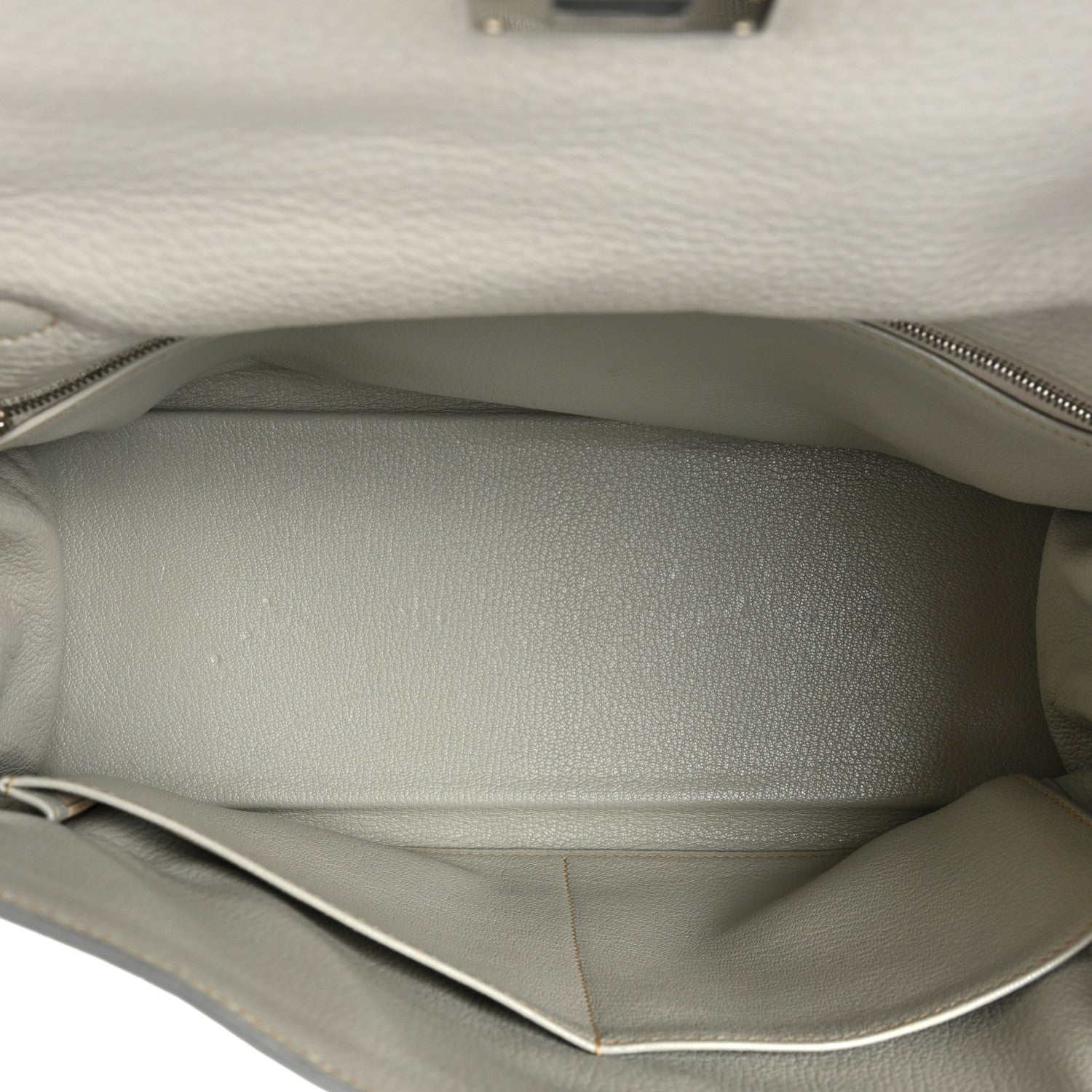 Hermes Taurillon Clemence Kelly Retourne 32 Gris Perle 5 of 18