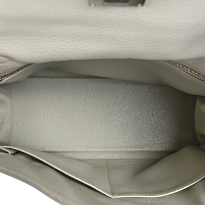 Hermes Taurillon Clemence Kelly Retourne 32 Gris Perle 5 of 18