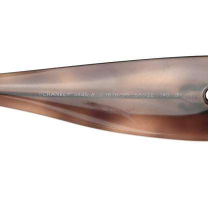 Chanel Acetate Rectangle Sunglasses 5435-A Brown 6 of 8