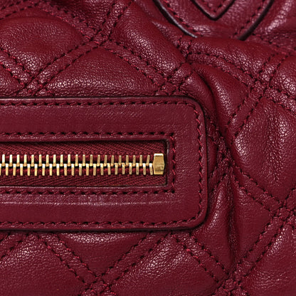 Marc Jacobs Calfskin Quilted Leather Stam Bag Red 7 of 10