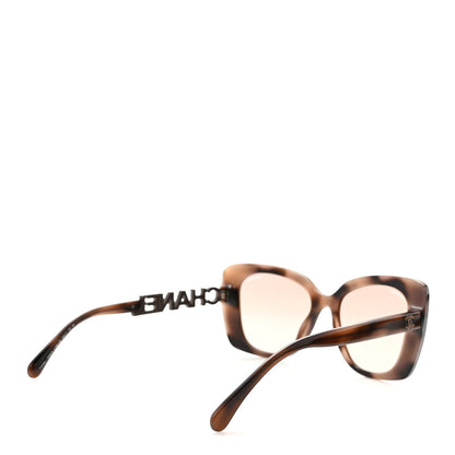 Chanel Acetate Strass Square Sunglasses 5422 Tortoise 4 of 8