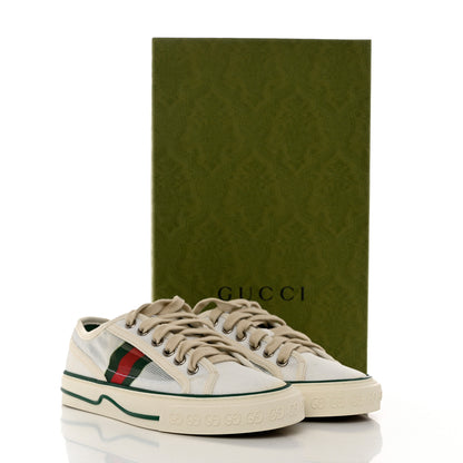 Gucci Mesh Web Womens 1977 Tennis Sneakers 35 Great White Mystic White 8 of 8