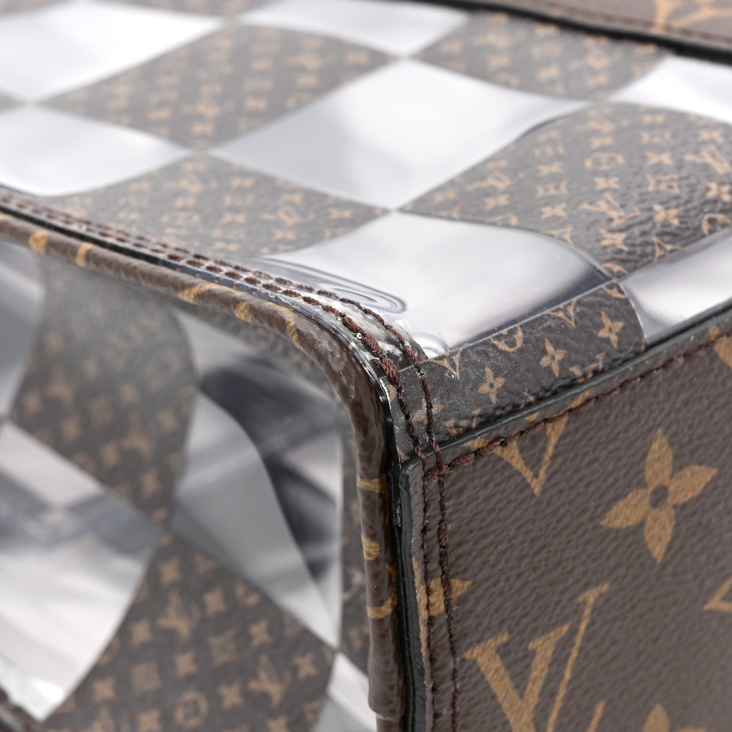 Louis Vuitton PVC Monogram Chess Sac Plat 9 of 11