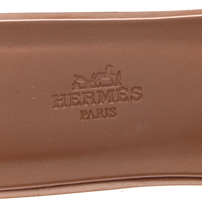 Hermes Box Calfskin Oran Sandals 39.5 Gold 7 of 12
