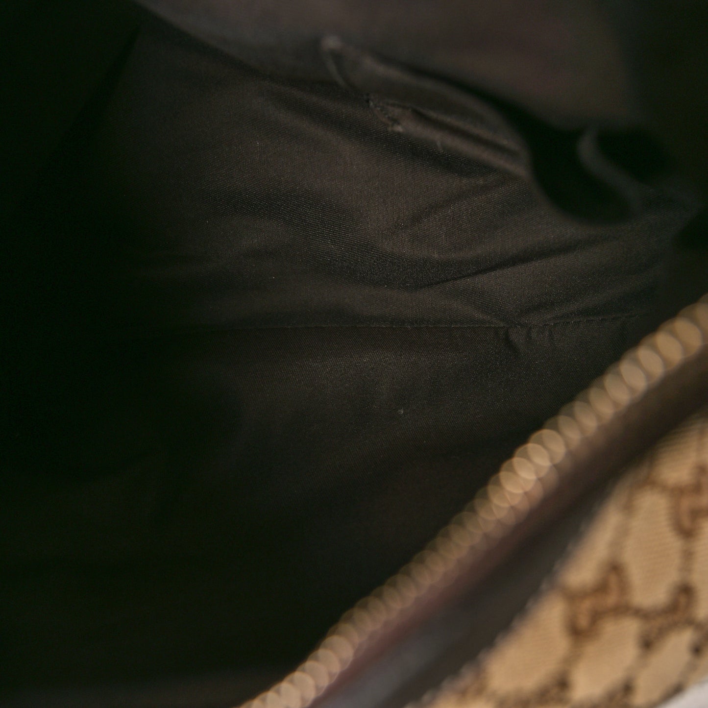 Monogram Medium D Gold Ring Hobo Dark Brown