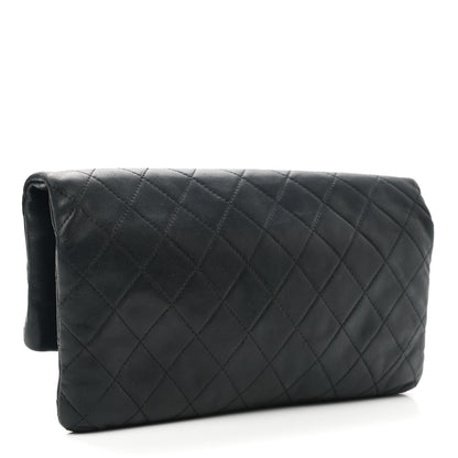 Chanel Lambskin Quilted CC Beauty Clutch Black 3 of 12