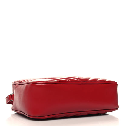 Saint Laurent Calfskin Matelasse Monogram Lou Camera Bag Red 4 of 10