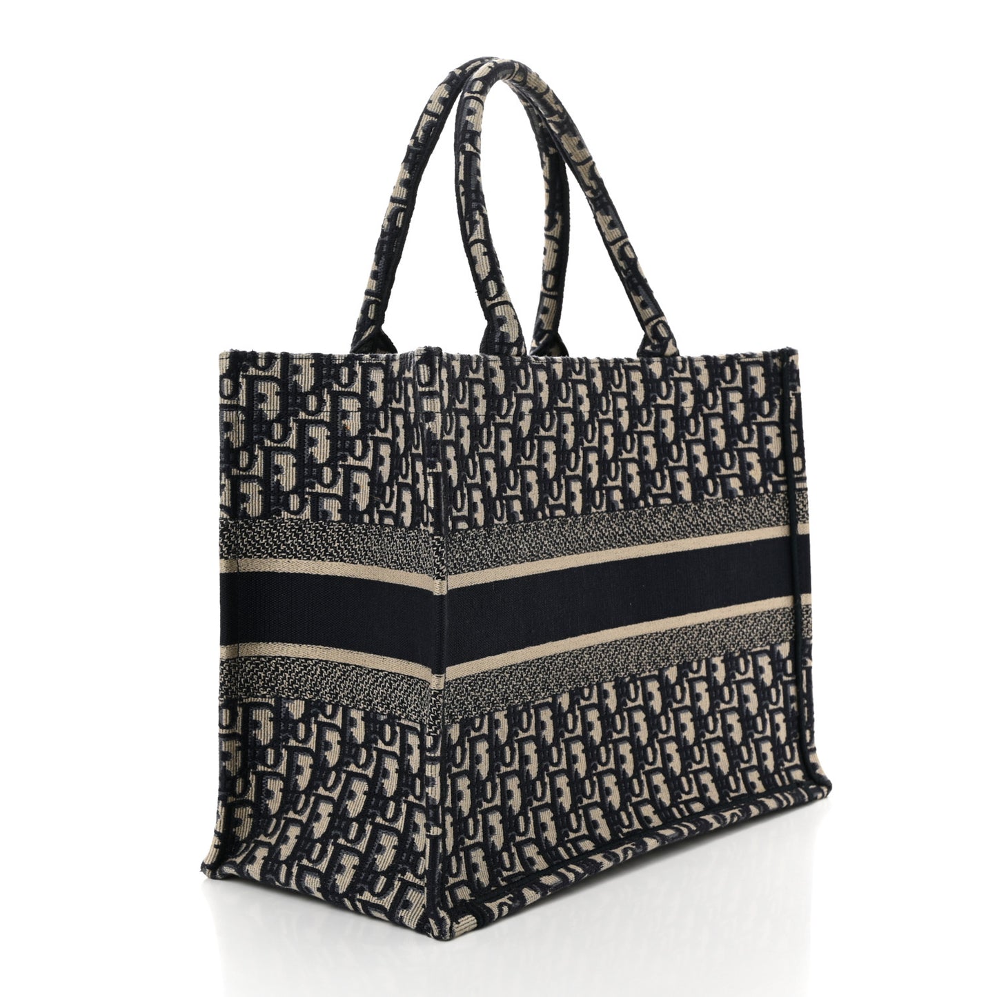 Oblique Medium Book Tote Blue Multicolor
