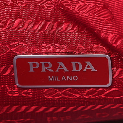 Prada Tessuto Nylon Gaufre Shoulder Bag Rosso 5 of 8