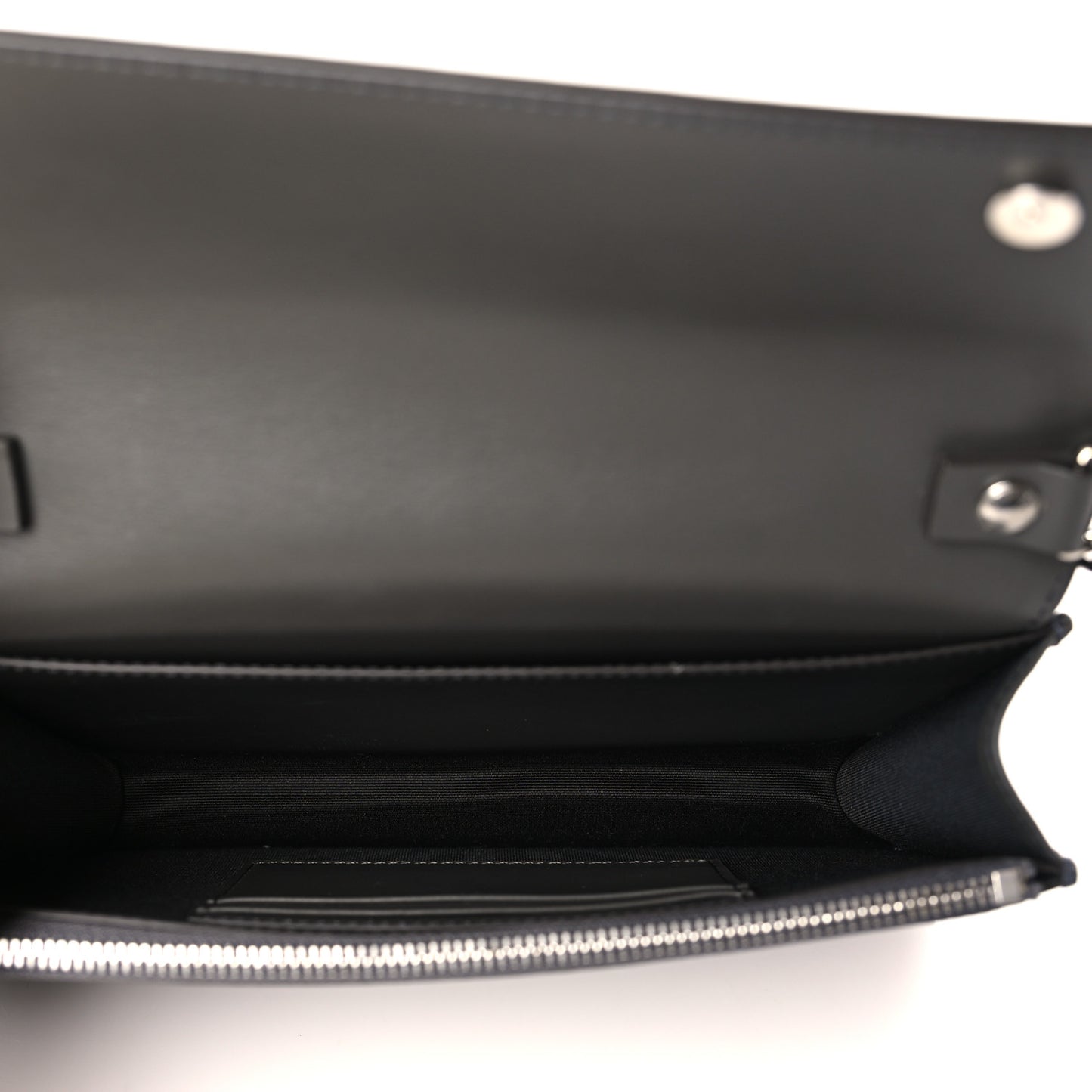 Calfskin Horseferry Print Messenger Bag Black