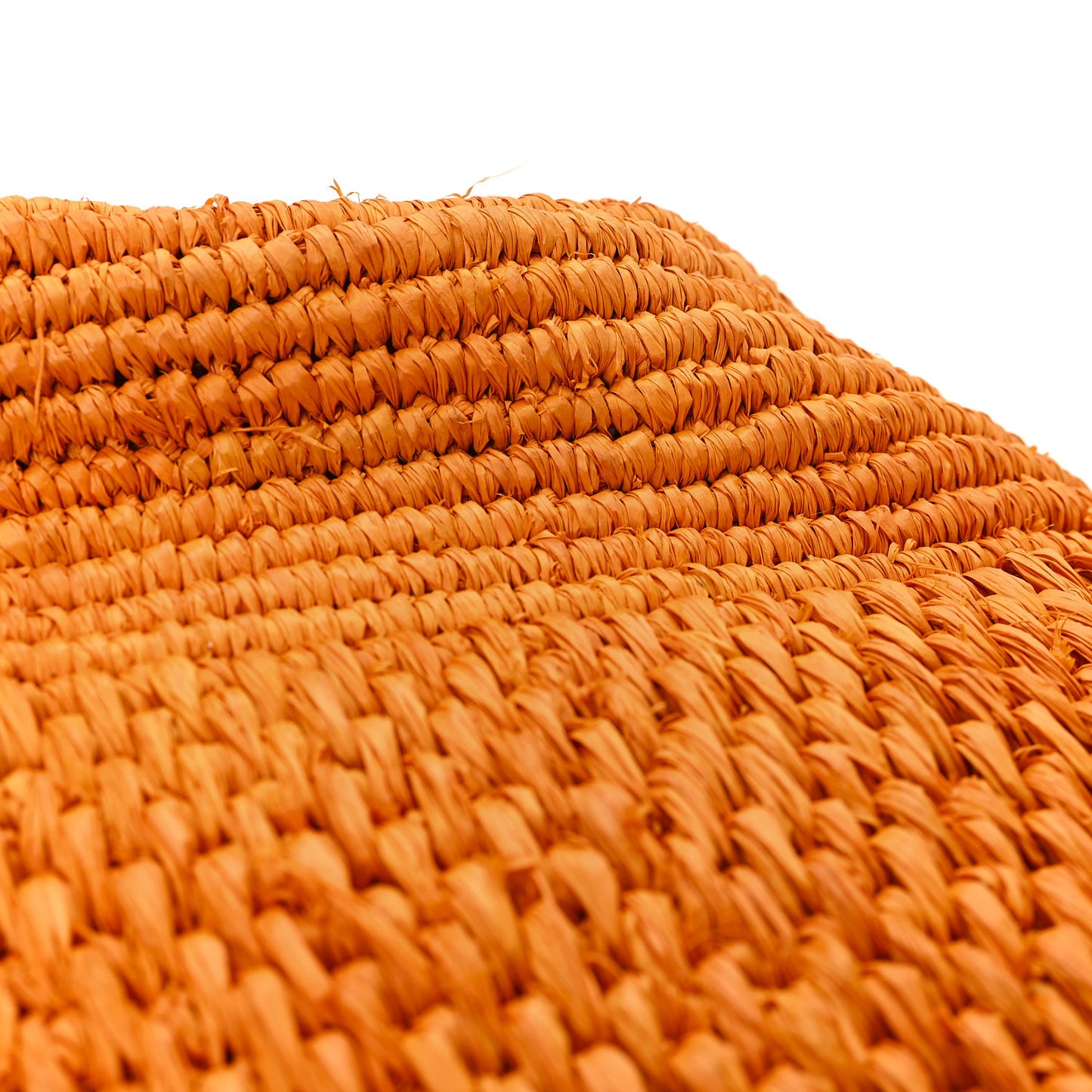 Raffia Emilie Tote Bag Orange