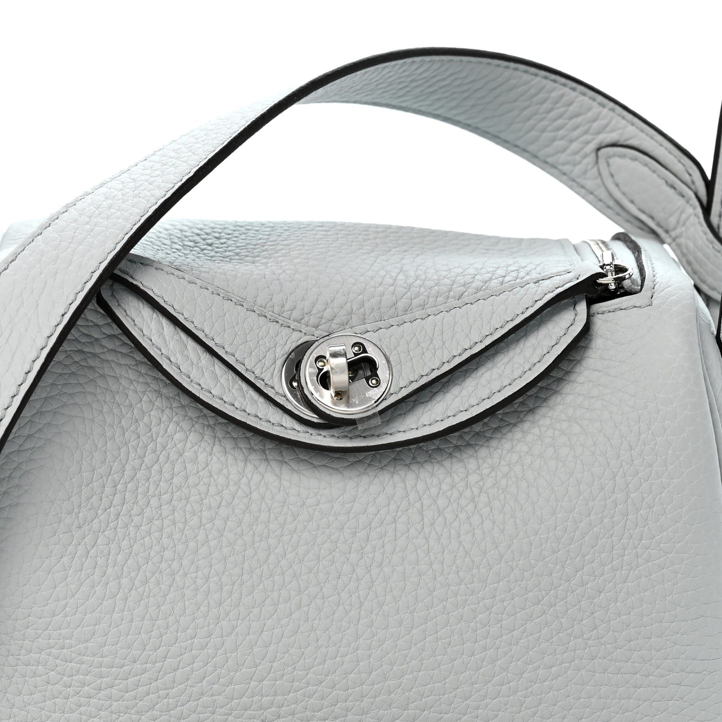 Taurillon Clemence Mini Lindy 20 Bleu Pale