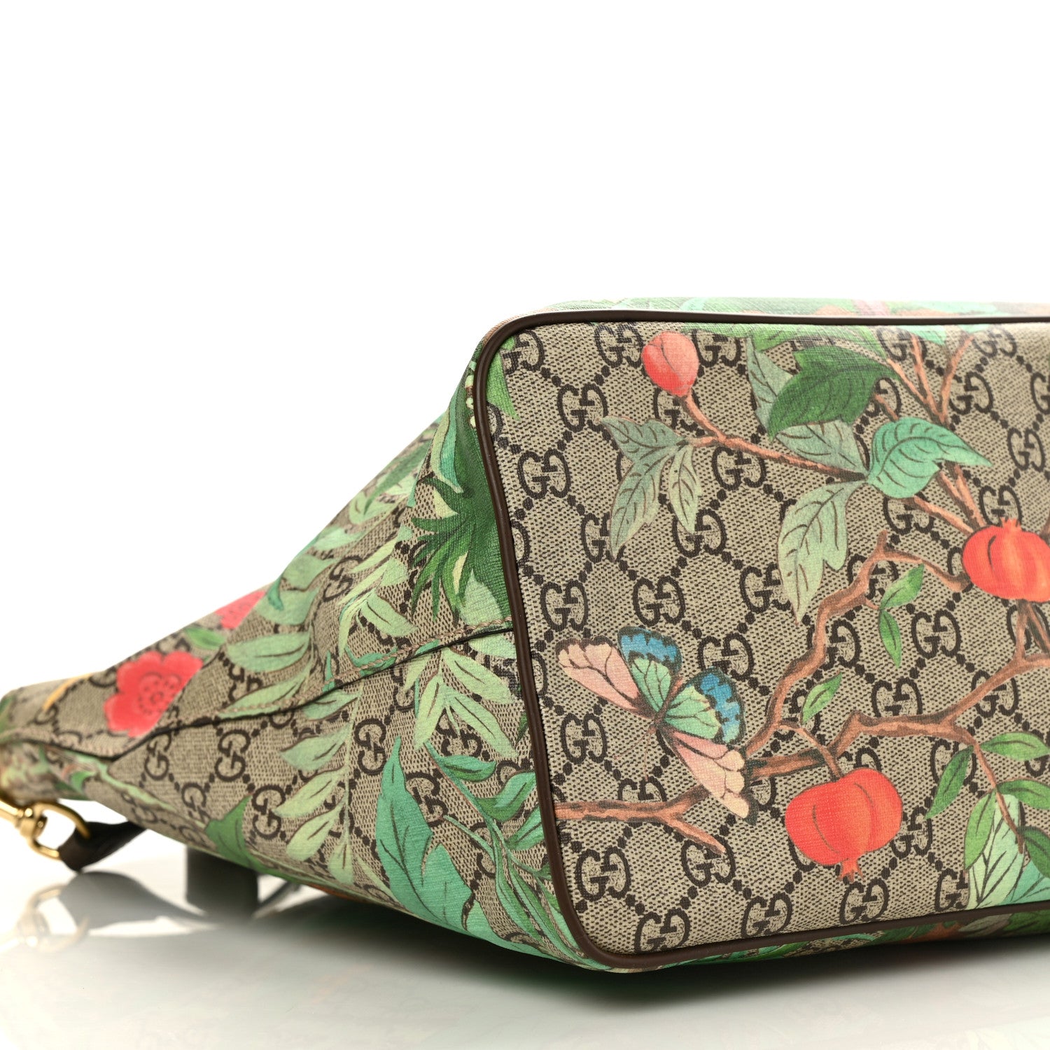 Gucci Soft GG Supreme Monogram Tian Medium Crossbody Tote Beige Multicolor New Acero 8 of 9