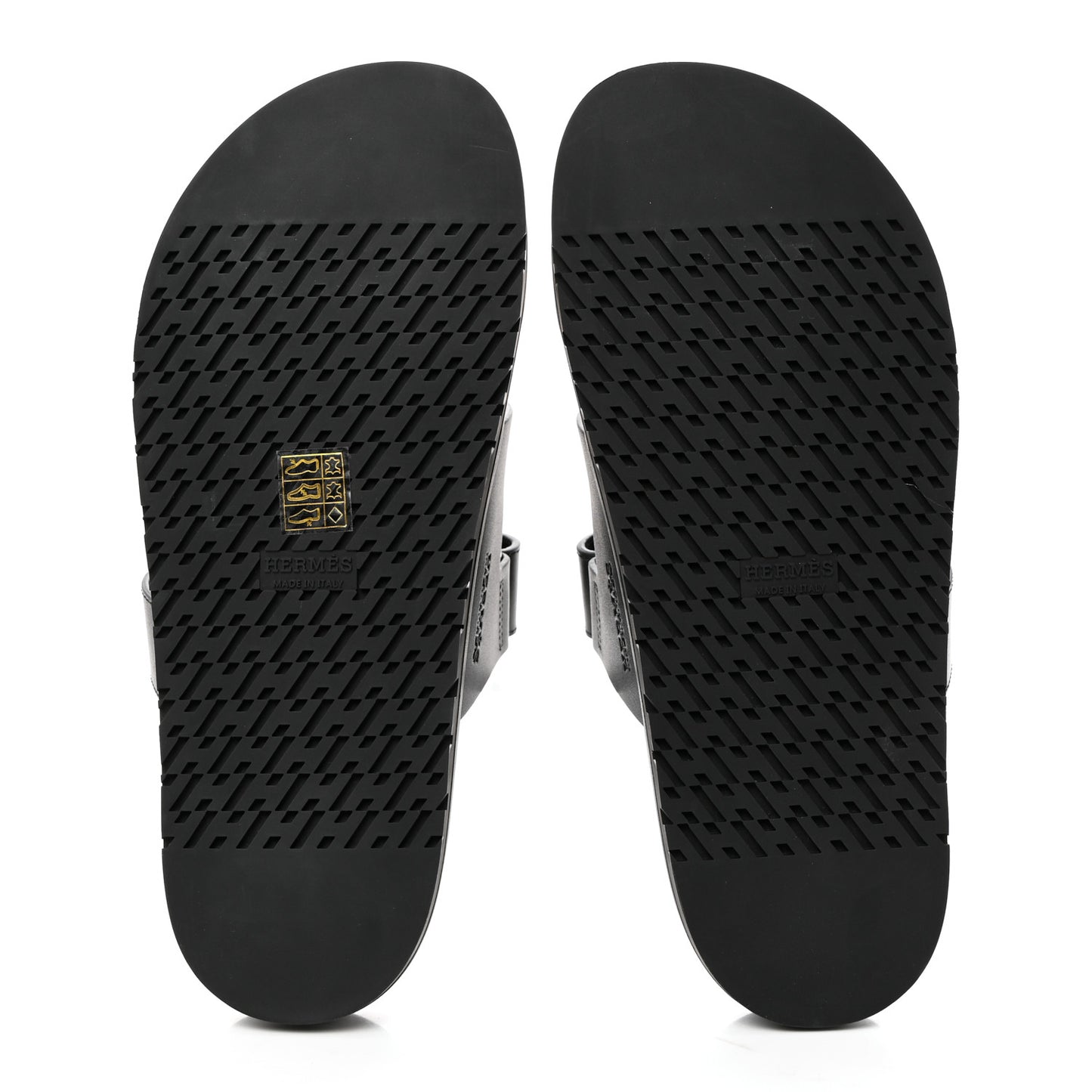 Calfskin Womens Chypre Sandals 40.5 Black