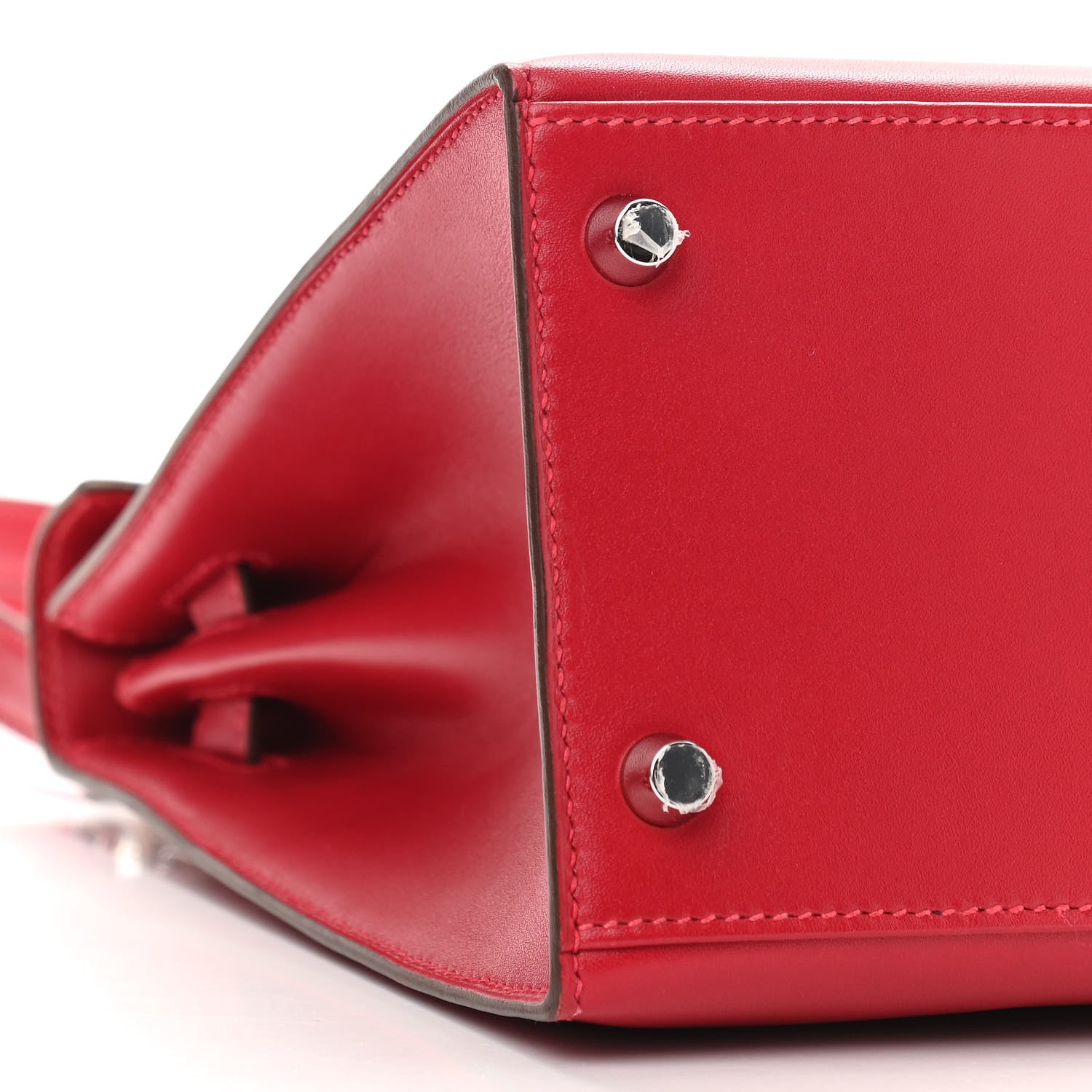 Hermes Tadelakt Kelly Sellier 28 Rouge Vif 9 of 11