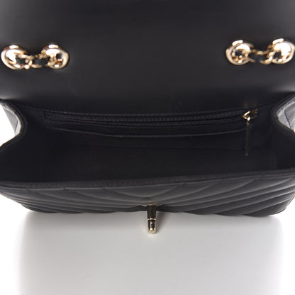 Chanel Calfskin Chevron Quilted Mini Statement Flap Black 7 of 10