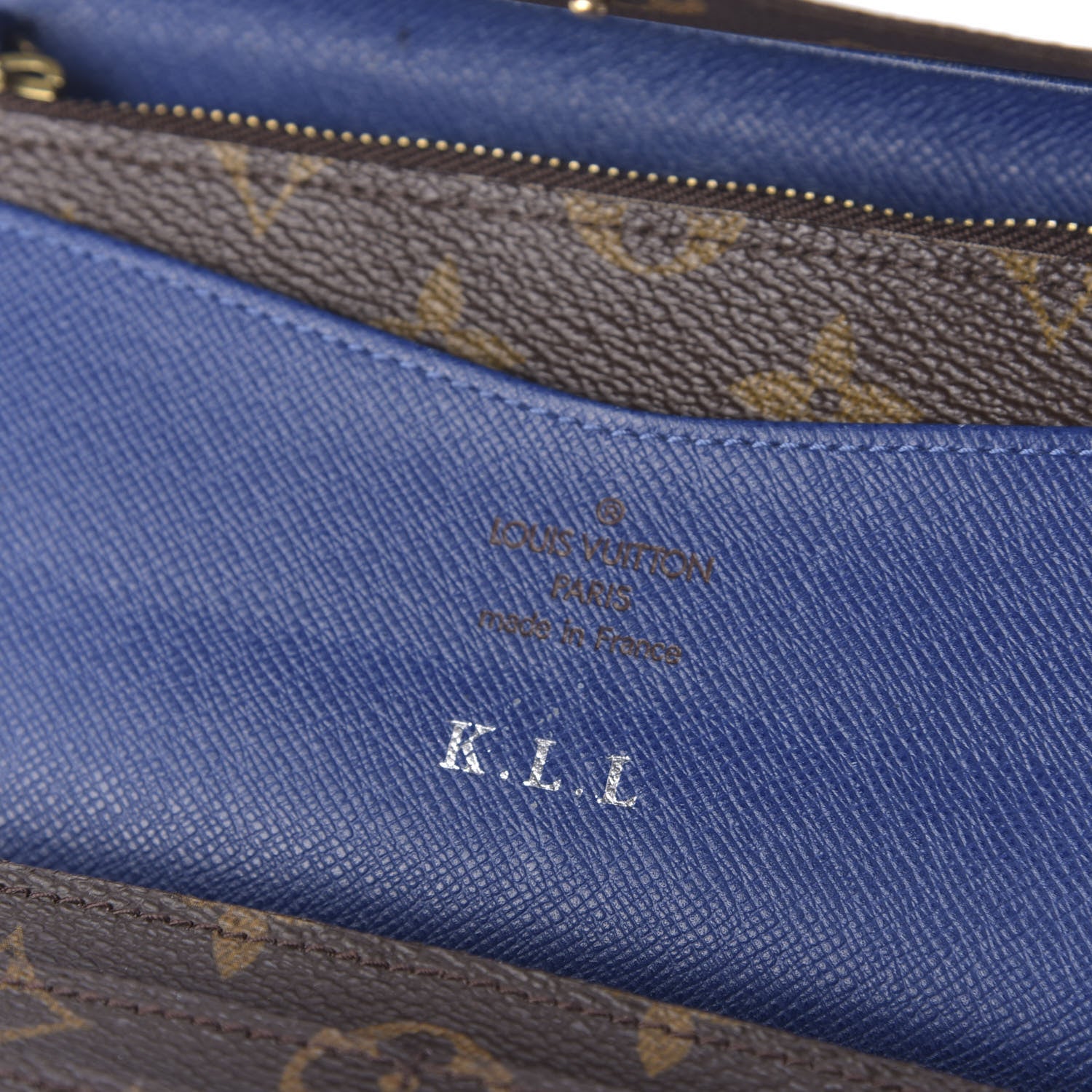 Louis Vuitton Monogram Josephine Wallet Blue 11 of 13
