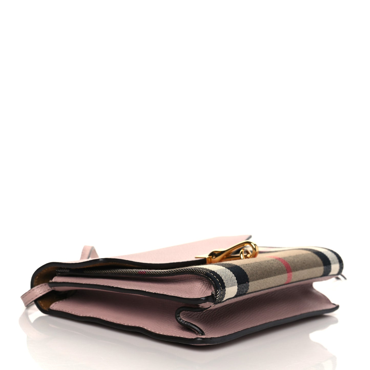 Derby Calfskin House Check Small Macken Crossbody Bag Pale Orchid