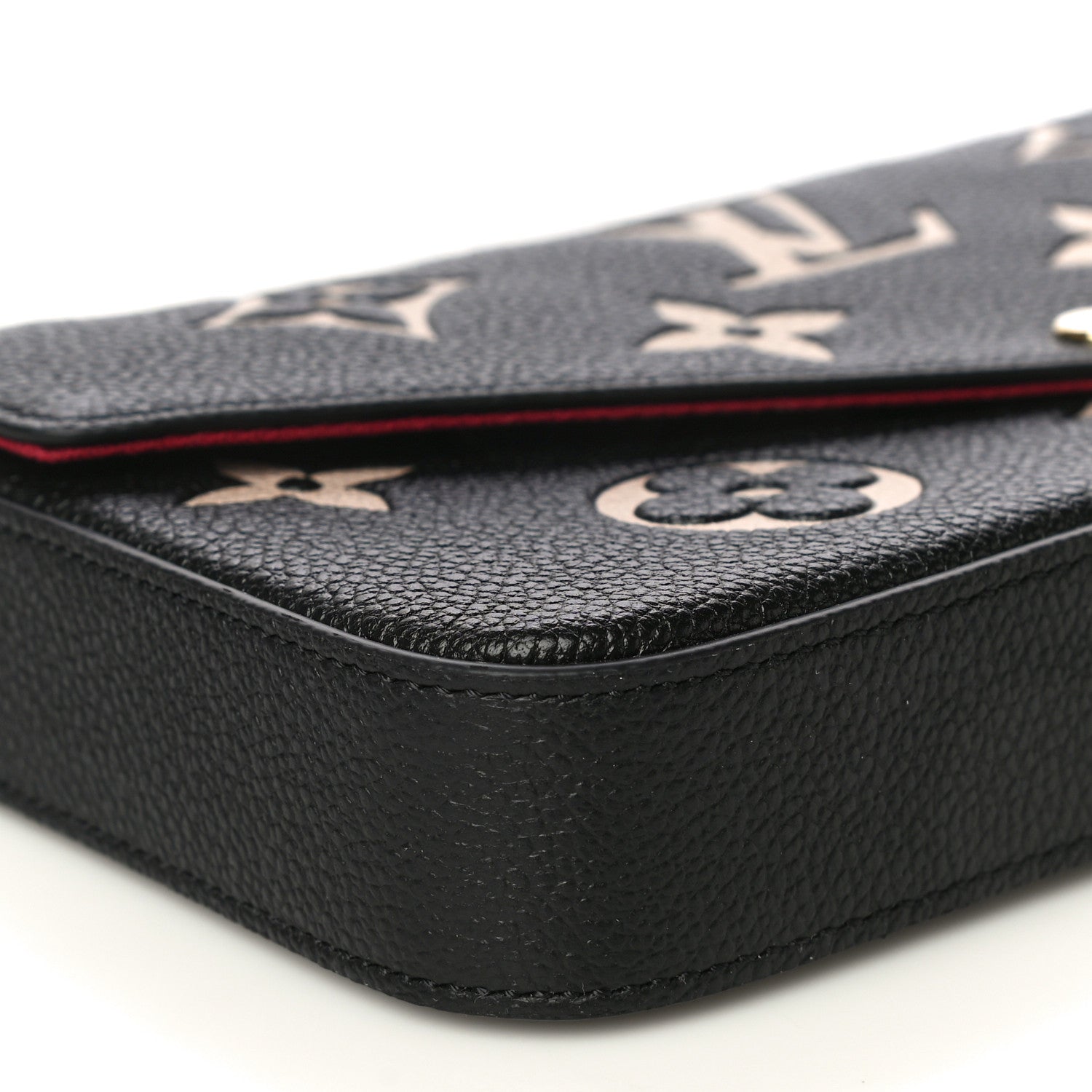 Louis Vuitton Empreinte Monogram Giant Felicie Pochette Black Beige 10 of 12