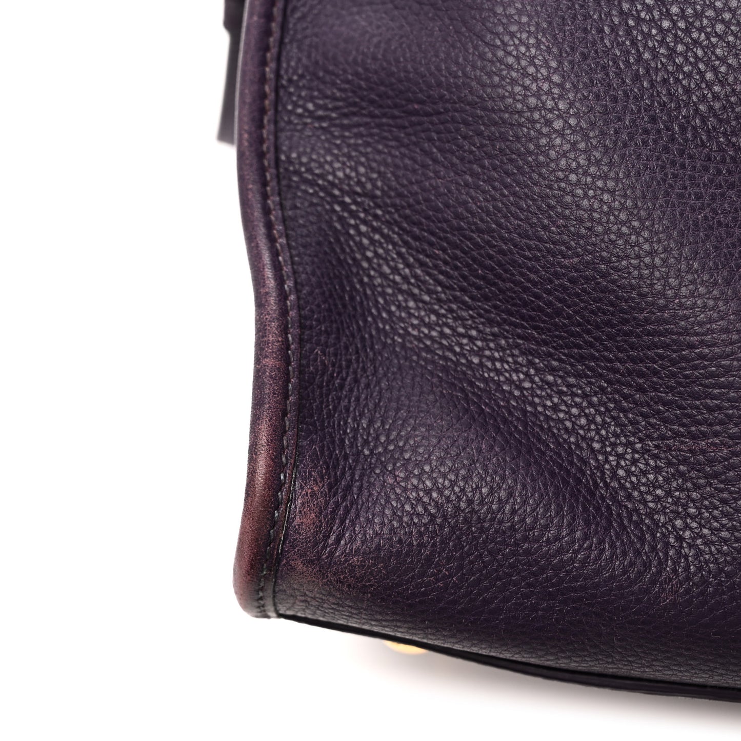 Vitello Daino Shopping Satchel Uva