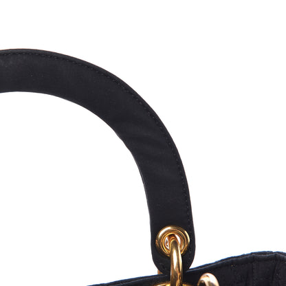 Christian Dior Nylon Cannage Medium Lady Dior Black 9 of 21