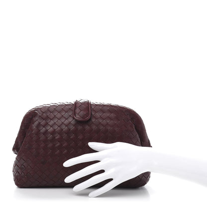 Bottega Veneta Nappa Intrecciato The Lauren 1980 Clutch Gigolo Red 2 of 9