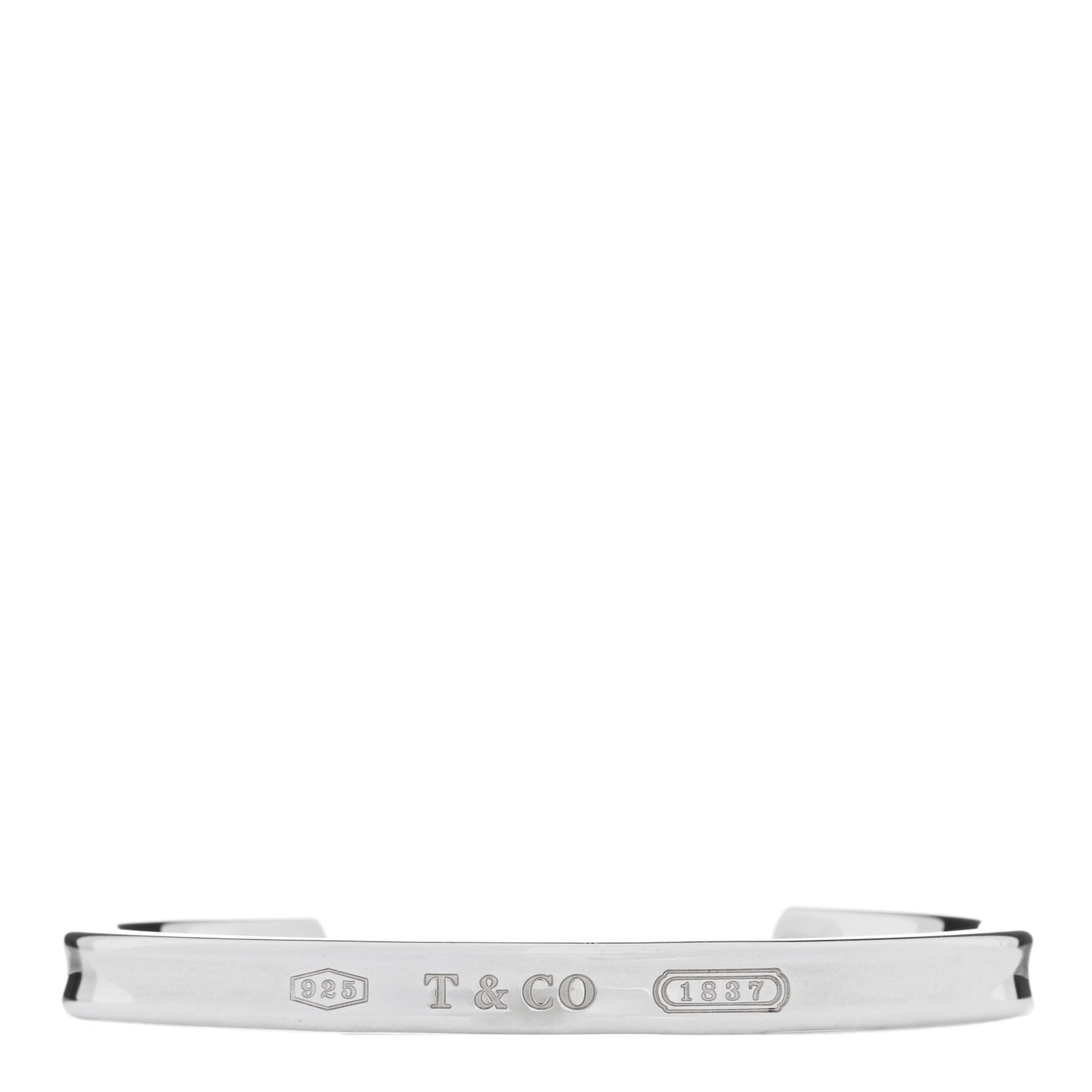 Sterling Silver Narrow 1837 Cuff Bracelet
