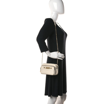 Christian Dior Grained Calfskin J'Adior Camera Case Clutch With Chain White 2 of 20