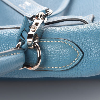 Hermes Togo Kelly Retourne 32 Blue Jean 9 of 43