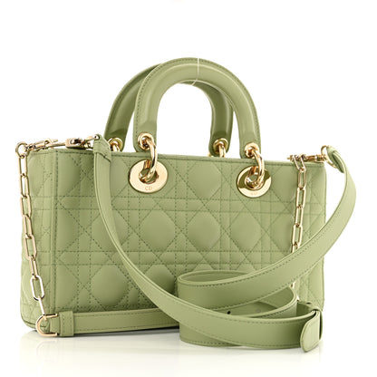 Christian Dior Lambskin Cannage Medium Lady D-Joy Pastel Peyote Green 3 of 12