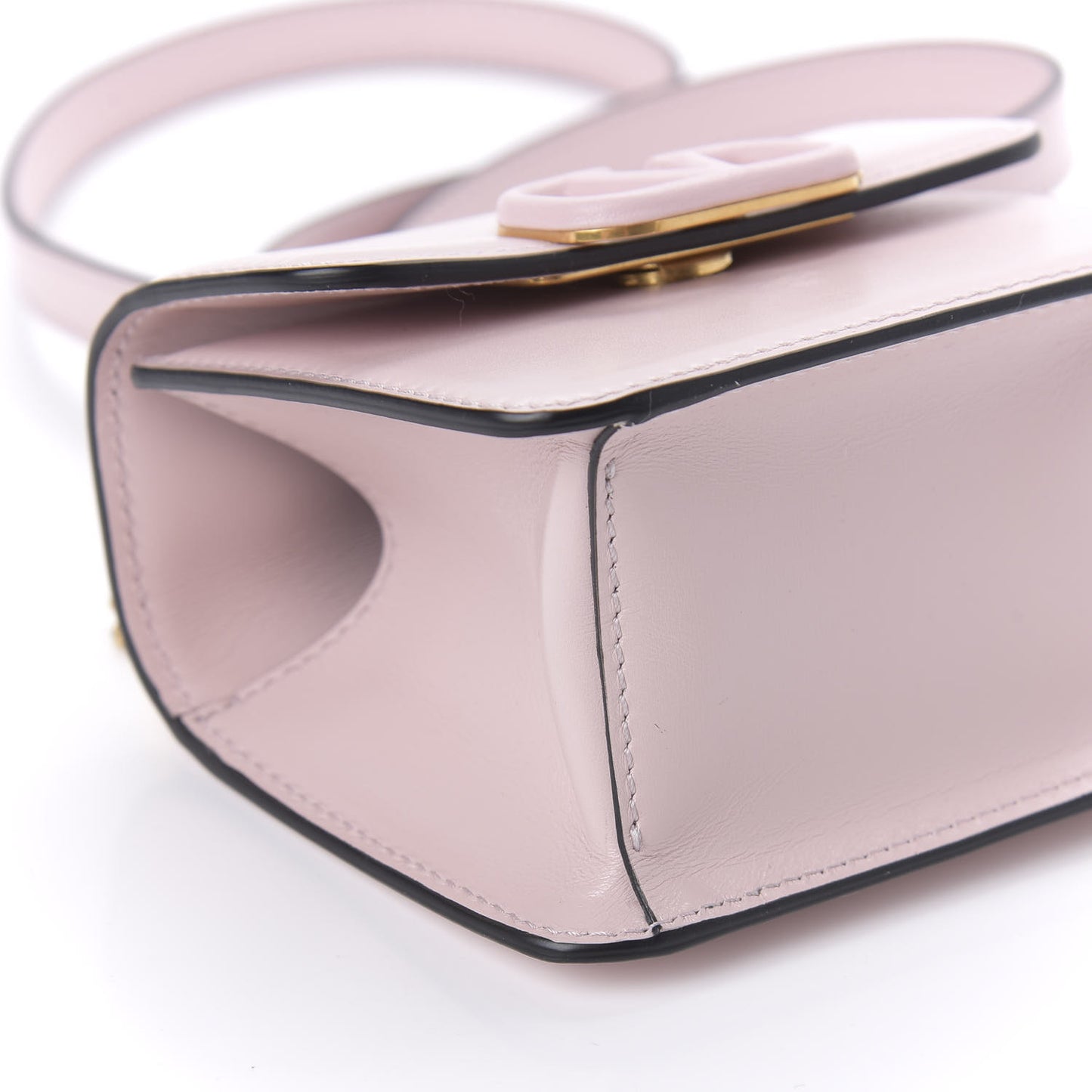 Smooth Calfskin Micro VSling Shoulder Bag Rose Quartz