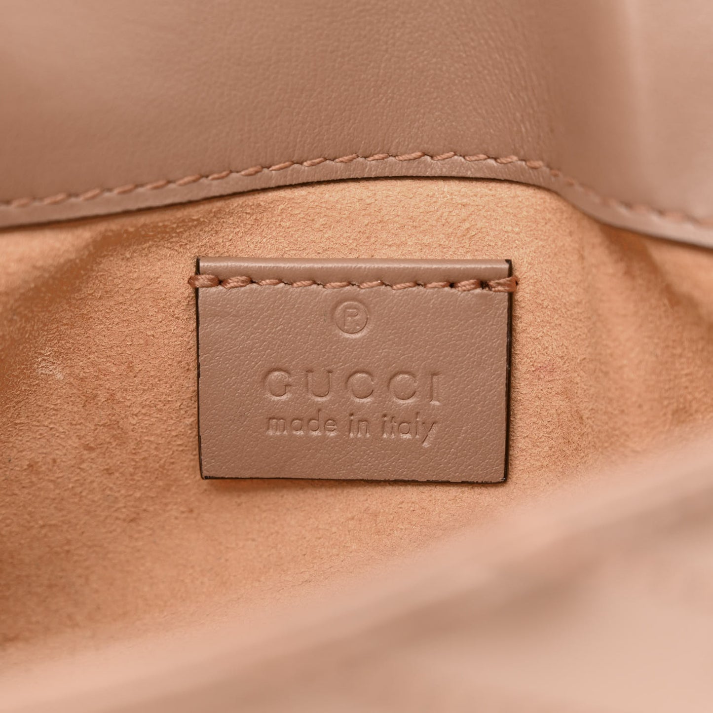 Calfskin Matelasse Super Mini GG Marmont Shoulder Bag Porcelain Rose
