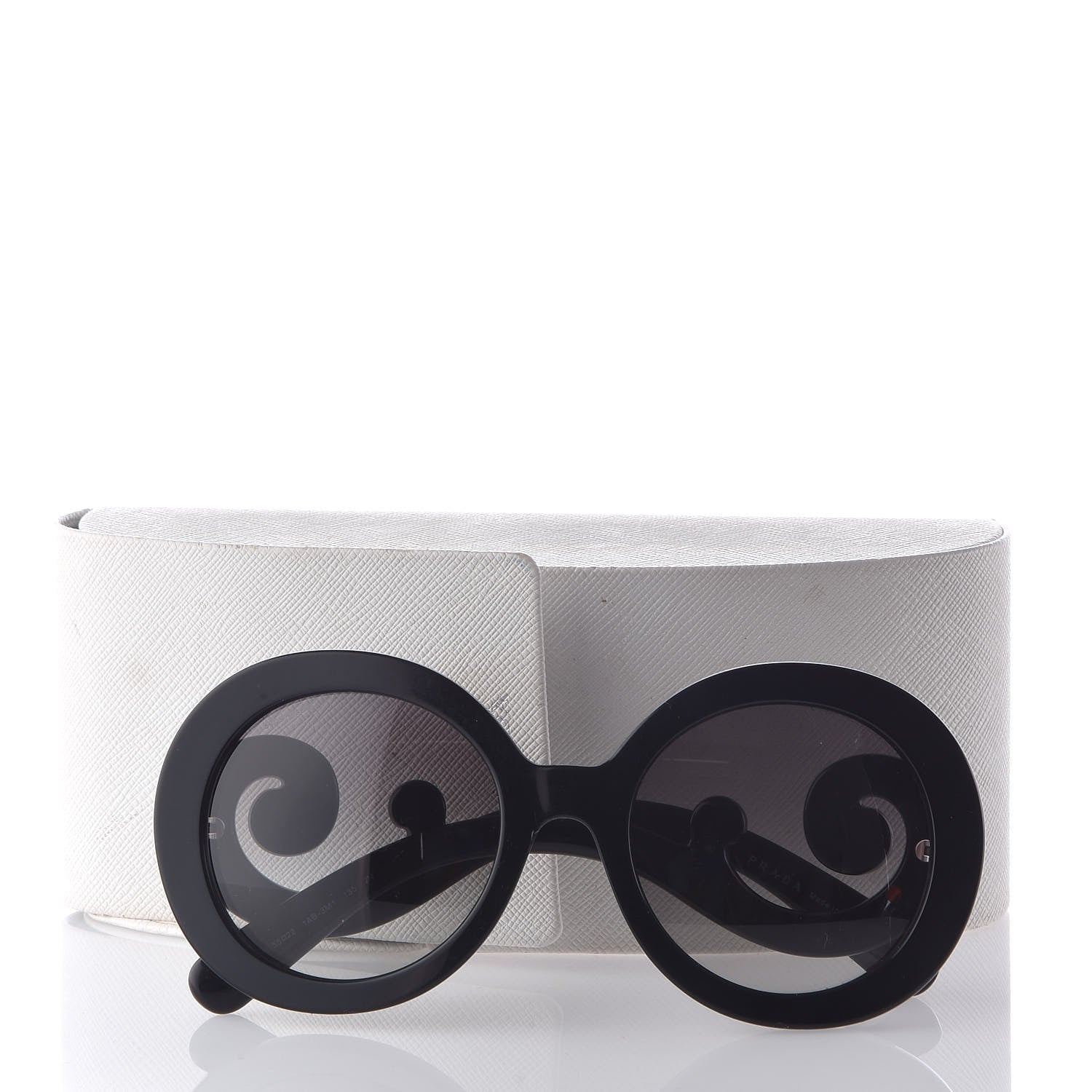 Prada Baroque Sunglasses SPR 27N Black 7 of 7