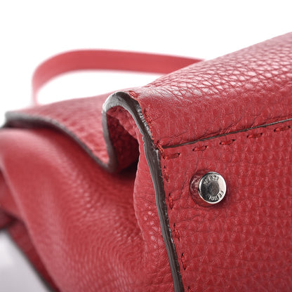 Fendi Cuoio Romano Selleria Bi-Color Large Peekaboo Iconic Satchel Rosso Latte 10 of 14