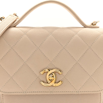 Chanel Caviar Quilted Small Business Affinity Flap Beige 8 of 12