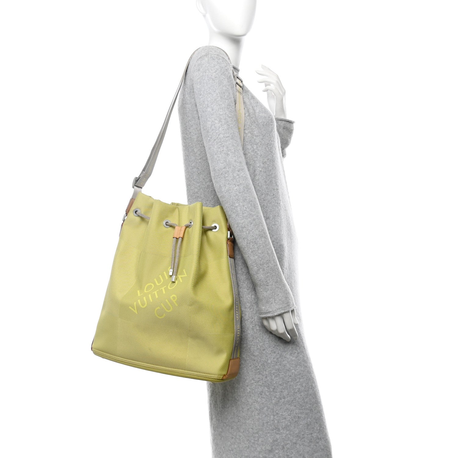 Louis Vuitton Damier Geant Americas Cup Volunteer Bag Yellow 2 of 13