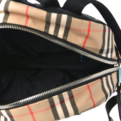 Burberry House Check Canvas Calfskin Small Nico Backpack Archive Beige 5 of 9
