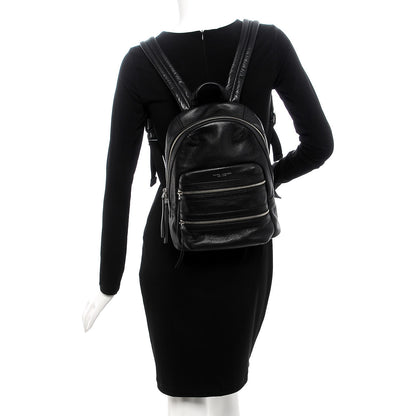 Marc Jacobs Pebbled Calfskin Biker Backpack Black 2 of 10