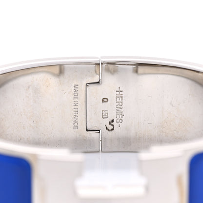 Hermes Enamel Wide Clic Clac H Bracelet Bleu Royal 4 of 5