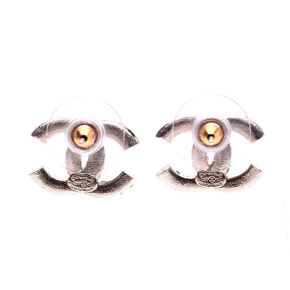 Chanel Crystal CC Earrings Silver 3 of 5