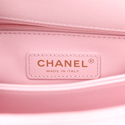 Chanel Caviar Quilted Mini Coco Handle Flap Light Pink 6 of 11