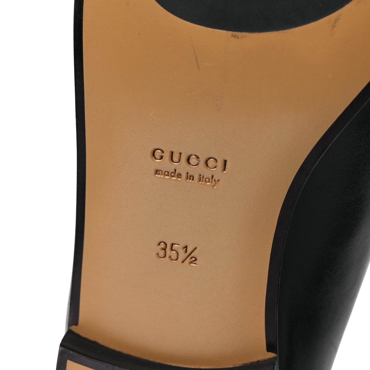 Gucci Calfskin Womens Jordaan Loafers 35.5 Black 8 of 13