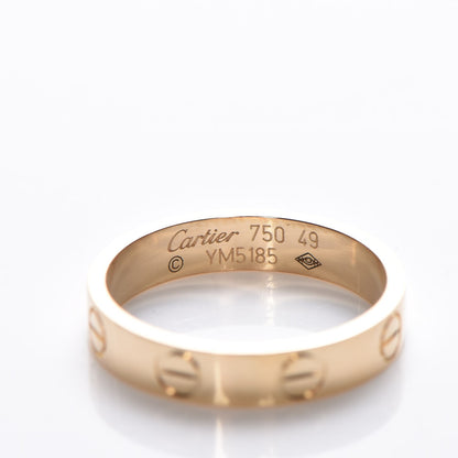 Cartier 18K Yellow Gold 3.5mm LOVE Wedding Band Ring 49 4.75 3 of 4