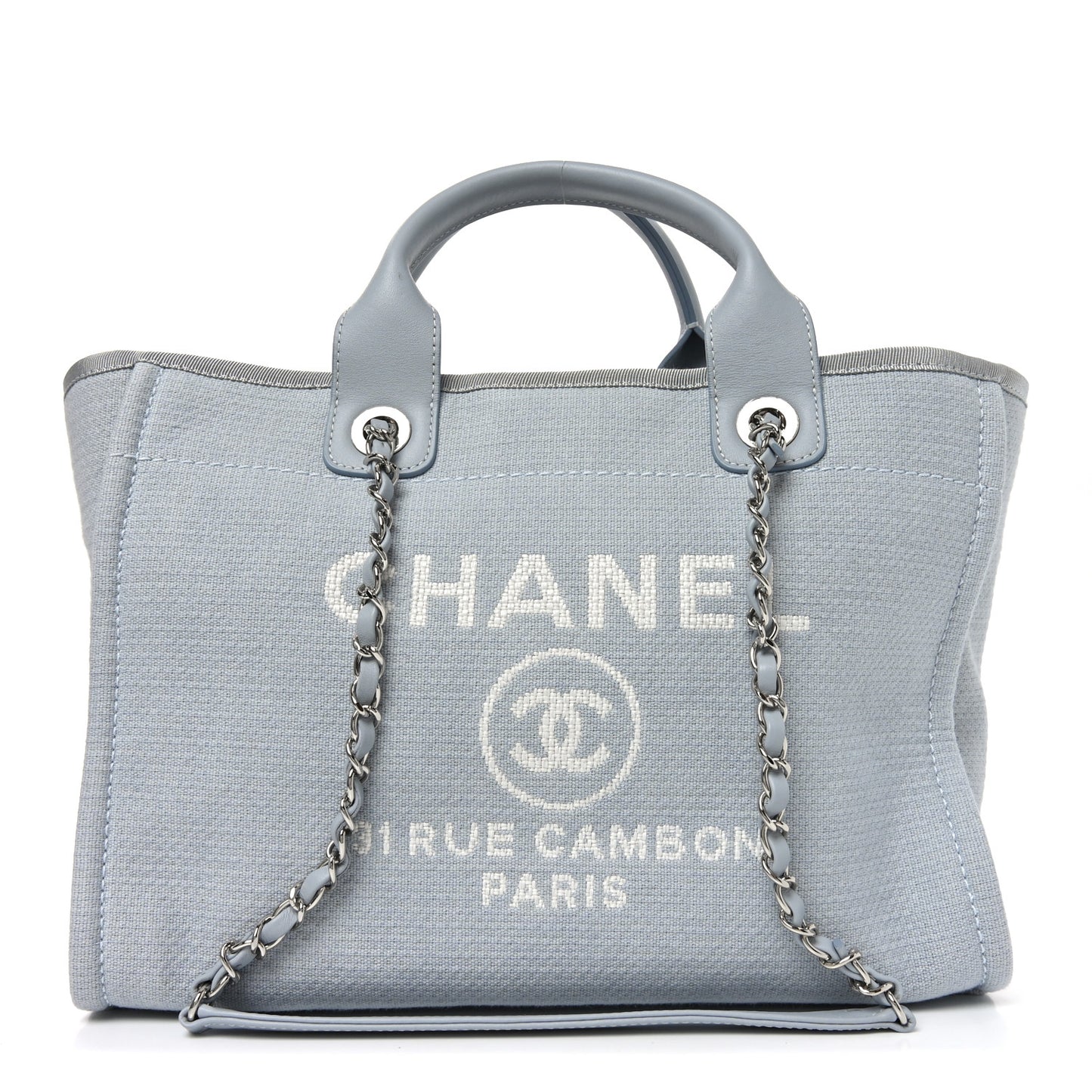 Mixed Fibers Small Deauville Tote Light Blue